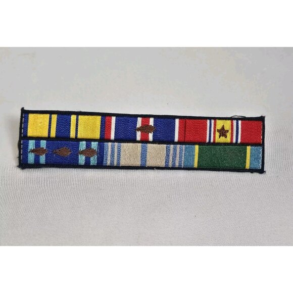 U.S. Air Force USAF 11 Ribbon Bar‎ Rack  6 National Defense Bronze Medals PINS - Picture 15 of 16